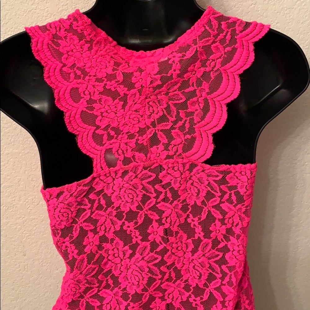 Hot Pink Bodysuit - Picture 2 of 2
